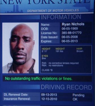 Ryan's DMV record